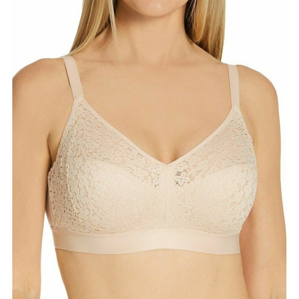 🆕CHANTELLE Norah Wireless Non-Padded Bra 38DDDD Nude Blush Beige #13F8 - Picture 3 of 10
